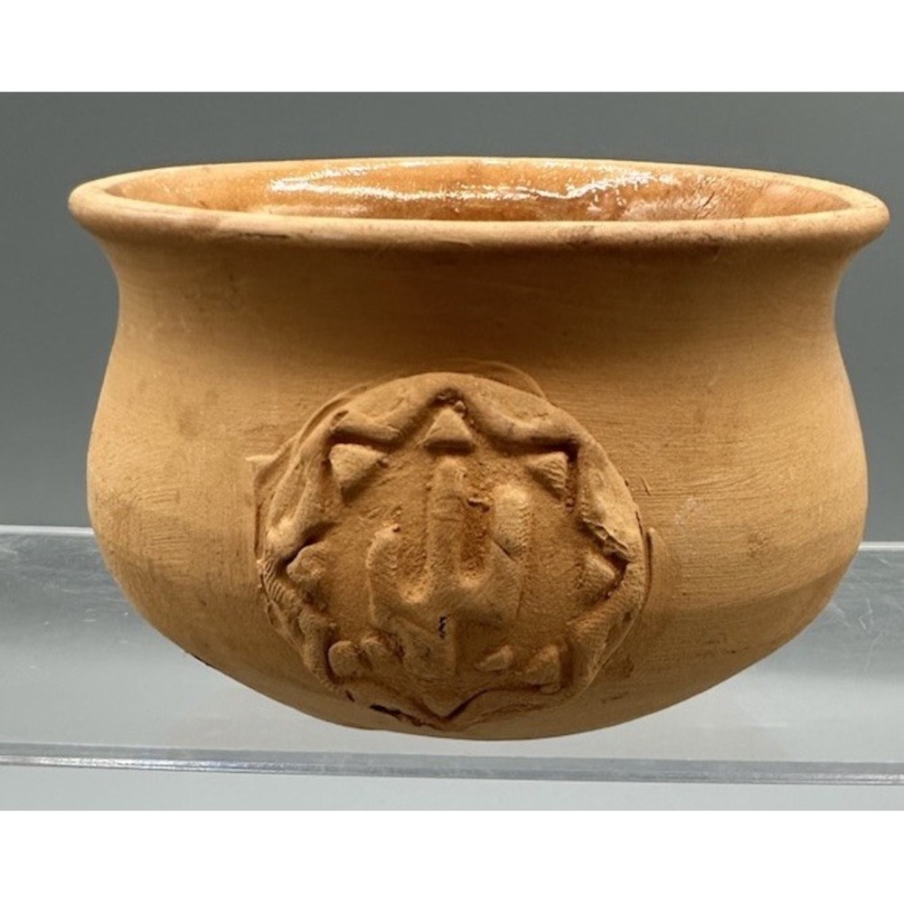 Small Pottery Bowl Made In Italy Cactus Design 2.5"